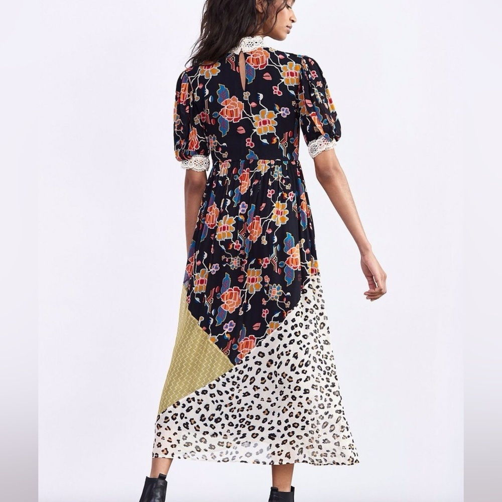 NWT Anthropologie Soniya Maxi Dress by Verb by Pallavi Singhee floral Large - Picture 2 of 5